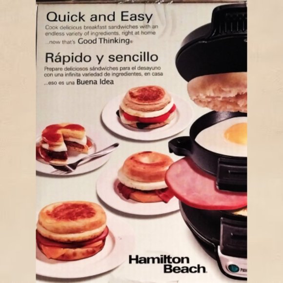 Hamilton Beach 5 Minute Breakfast Sandwich Maker Valentine Gift Birthday Mom Dad - Picture 8 of 8